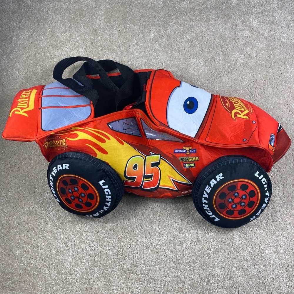 Disney Pixar Cars Lightning McQueen Ride-Along Costume Spirit Halloween One Size